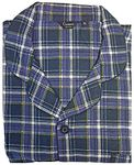 JASON JONES KENTEX MEN'S TRADITIONAL WARM FLANNEL PYJAMA SET THERMAL 100% COTTON napped flannelette M L XL XXL 3XL 4XL 5XL (XX-LARGE, blue-3187)