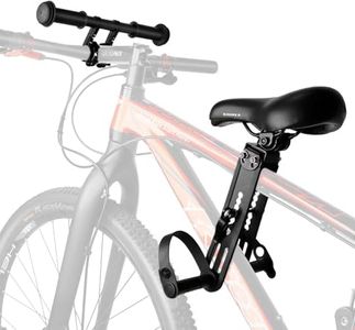 saurka Kid Bike Seat Front Mounted and Handlebar for Mountain Bike Parent-Child Cycling, Child Bicycle Seat&Child Handlebar Compatible with All Adult MTB Bike Cycling(Handlebar+Seat)