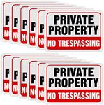 Leifide 12 Pcs No Trespassing Signs