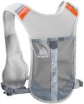 Triwonder Reflective Running Vest Hydration Vest Hydration Pack Backpack for Marathoner Running Race Cycling (Grey - Only Vest)