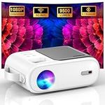 Mini Projector, XIWBSY 9500 Lumens Bluetooth Projector 1080P Support, 5G WiFi LED Home Cinema Portable Projector, Compatible with TV Stick/X-Box/DVD/Laptop/Smartphone/Android/HDMI/USB