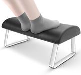 Foot Rest Under Desk, Sturdy Under Desk Foot Rest Ergonomic Foot Stool for Office Home Use, Soft and Comfortable (Black)