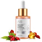 Squalane Rosehip Oil Moisturizer for Face and Body, Skin Care Oil,Hydrate&Smooth Skin 1 fl. Oz.