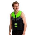 Jobe 50N Neoprene Wetsuit Watersports Waterski Jetski Wakeboarding Safety Impact Vest - Top - Lime Green Vest Size - S