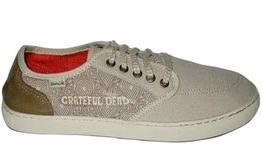 Sanuk Men's Tideline Lace X Grateful Dead Sneaker, Tan, 10 UK
