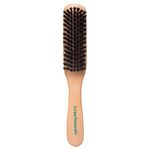 GranNaturals Boar Bristle Women's and Men's Hairbrush - Slick Back Hair Brush with Natural Wood Handle & Thick Medium Stiffness Bristles - Detangles Hair, Fights Frizz - Professional Barber, Styling & Grooming Accessories