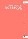 Alphabetical Notebook with Tabs: A 