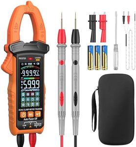 Proster Digital Clamp Meter - 600A DC AC Current 600V AC DC Voltage NCV Continuity Capacitance Resistance Frequency Diode Hz Test