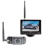 Haloview MC5111 5" 720P HD Wireless Digital Backup Camera System with 5" LCD Screen and IP69K Waterproof Built-in DVR Kit for Trucks/Trailers/Buses/Motorhomes/Vans