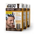 Just For Men Control GX 2 in 1 Grey Reducing Shampoo and Conditioner, Gradually Colors Hair, 118ml (3 Count)