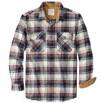 Dubinik® Mens Flannel Shirt Long Sleeve Button Down Plaid All Cotton Soft Brushed Flannel Shirt for Men Utility Casual Shirt