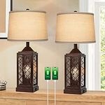 Roravilila Brown Bedroom Lamps with