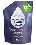 Puracy Organic Foaming Hand Soap Refill - For the Professional Hand Washers We’ve All Become - Moisturizing Natural Hand Soap Foam - Foam Hand Soap for Soft Skin (Lavender & Vanilla - 1420 ml)