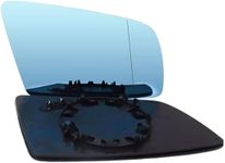 RC Replacment Aftermarket Door Wing Mirror Glass for 5 Series E60 & E61 2003-2009 models and 6 Series E63 & E64 2003-2009 models Heated Mirror BLUE MIRROR (Right Side UK Driver Side)