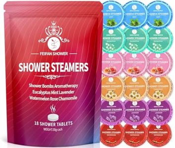 Shower Steamers Aromatherapy 18 Pack, Fathers Day Gift for Dad Husband from Wife Daughter, Gifts for Women Mom, Shower Bombs Natural Organic Essential Oil, Relaxation & Self Care Home SPA