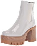 Madden Girl Women's Gotchha Ankle Boot, Lt Grey Patent, 6.5 UK