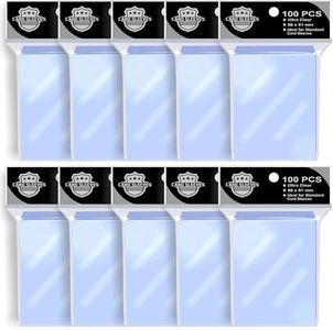 1000PS Penny Trading Card Sleeves for Board Game,Standard Size 66 * 91mm,Hold Perfect for Baseball,Football,Magic,Yugioh Card Sleeves