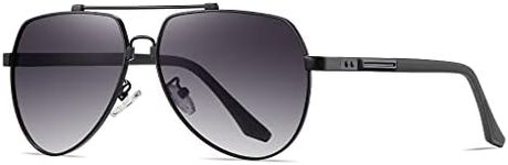 Cyxus Sunglasses for Men, Aviator Polarized Sunglasses Men Anti Glare Lenses Protect UV for Driving Golf Traveling