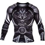 Venum, Gladiator 3.0 Rashguard, Men's, M, Black/White