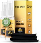 Glasses Cleaner Spray Kit (2 x 60ml) - Also Ideal for Screens, Lenses, Sunglasses, Electronics & Eyeglass Cleaning I Up to 500 Spray Times I Microfiber Cloth Included