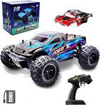 Exegi Enterprise Rc Pickup Truck 1:18 Scale Remote Control Car 4Wd Highspeed 40+Kmph Off Road Rc Monster Vehicle Truck Terrains Electric Toy Trucks With 2 Rechargeable Batteries For Kids Adults,Multi