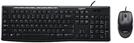 Logitech Media Combo MK200 Full-Size Keyboard and High-Definition Optical Mouse