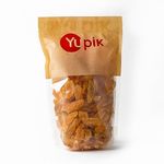 Yupik Dried Peach Slices, 1 kg, Vegan, Kosher, Sweetened Dried Fruits, Candied Peach Strips, Infused with Sugar, Chewy & Tender, Sweet Snacks, Fruity Topping & Inclusion, Ideal for Baking