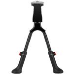 SPICIMOMO Adjustable Bike Kickstand with Double Legs - Aluminum Alloy Bicycle Kick Stands for 24-28 Inch Adult Bike, Road Bikes and Electric Bike