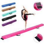 FBSPORT 240 CM Balance Beam, Gymnastics Balance Beam for Kids, Floor Balance Beam, Folding Gymnastics Beam for Training