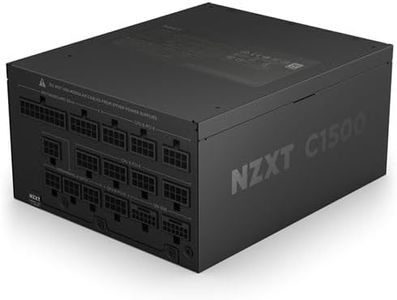 NZXT C1500 Platinum ATX 3.1 | Fully Modular Low-Noise PC Gaming Power Supply | 1500 Watts | 80 Plus Platinum| Dual 12V-2x6 Connectors | Zero Fan Mode | 100% Japanese Capacitors | Black