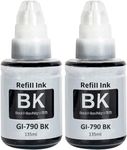 790 Compatible Refill Ink for Canon Pixma G2010, G2000, G1010, G3010, G3000, G4010, G4000 Printer - Compatible Ink Bottle for Canon 790 (Black - 2 Bottle)