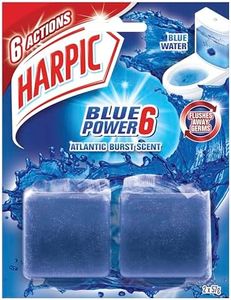 Harpic Active Blue Freshener Foaming Toilet Block, Twin Pack