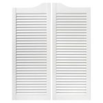 Saloon Doors Set of 2 (Left and Right) - 100x80 cm - Ideal for Cafes, Bars, and Home Interiors (White, 1000mm (39'') x 800mm (31.5'')