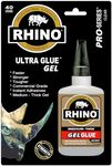 Rhino Glue Gel, Heavy Duty 40 Gram Clear