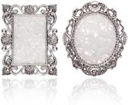 Nail Art Plate, 2 Pcs Nail Mixing Palette Polish Color Mixing Plate Nail Holder Nail Art Display Board, Nail Art Display Tools Photography Props(Sliver)