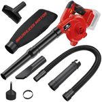 Cordless Leaf Blower for Milwaukee M18 Battery,Electric Jobsite Air Blower with Brushless Motor,6 Variable Speed Up to 180MPH,2-in-1 Handle Electric Blower and Vacuum Cleaner(Battery Not Included)