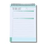 Hippie Toobi Ultimate To Do List Notepad Daily Planner Productivity Journal with Priority Sections, Water Intake Tracker Perfect for Organizing Your Day - 60 Spiral Bound SheetS