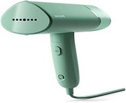 Philips 3000 Series Portable Steamer - 1000 W, Compact and Foldable, 100 ml Water Tank Constant Steam Performance 20 g/min, No Ironing Board Required, Green (STH3010/70)