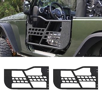 Off-Road Safari Tubular Doors Compatible with Wrangler JK 2007-2018 (2-Door Only) - Set of 2 Half Tube Doors for Offroad Trail Adventure (NO Mirrors)