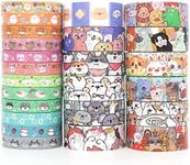 WAPETASHI Cute Washi Tape Set - 24 