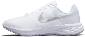 NIKE Women's W Nike Revolution 6 Nn Running Shoe, White Mtlc Silver Pure Platinum, 5.5 UK