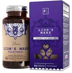 FS Lions Mane | High Strength Lions Mane Supplement - 90 Lions Mane Capsules 1000mg per Serving | Lion's Mane Mushroom Complex | Mushroom Supplement | Non-GMO, Gluten & Allergen Free | Made in The UK