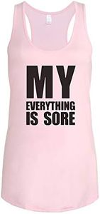 WINGZOO Womens Workout Tank Tops-Novelty Funny Saying Humor Fitness Gym Racerback Sleeveless Shirts for Women