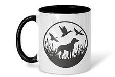 personalisedstore.co.uk 11oz Duck Hunting Mug with Black Handle and Inner