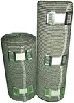 SETH - 2 Sizes - High Compression Elastic Bandage | Compression Bandage wrap | Crepe Bandage Rolls for Knee, Foot, Legs, Ankle, Thigh, Calf, Joint Effusion, Sprains, Strains & Venous Disorders - 6" & 4" x 4.5 Yards. (4,6 Inches, Green)