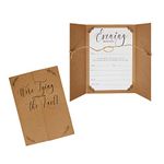 Neviti 775851 Hearts & Krafts Evening Invitations-10 Pack Wedding Invitations, Brown Kraft, 22.5 x 16 x 0.2