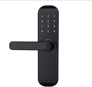 HENYIN Bluetooth Digital Lock, Unlock with Code,Card,Fingerprint,App &Key (Work with Alexa)) (Left Hand)