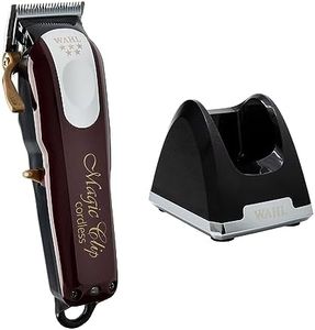 Wahl Professional - 5-Star Magic Clip Cord/Cordless Hair Clipper #8148 - Includes Weighted Cordless Clipper Charging Stand #3801-100 - for Professional Barbers and Stylists