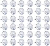 BLUE PANDA 36 Pack Plastic Diamond Rings for Bridal Shower Game, Bulk Set for Bachelorette Party Favors (1 x 1.5 In)