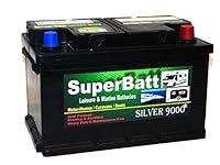 Deep Cycle Leisure Battery 12V 75AH SuperBatt LM75 Battery Caravan Motorhome, Marine Boat